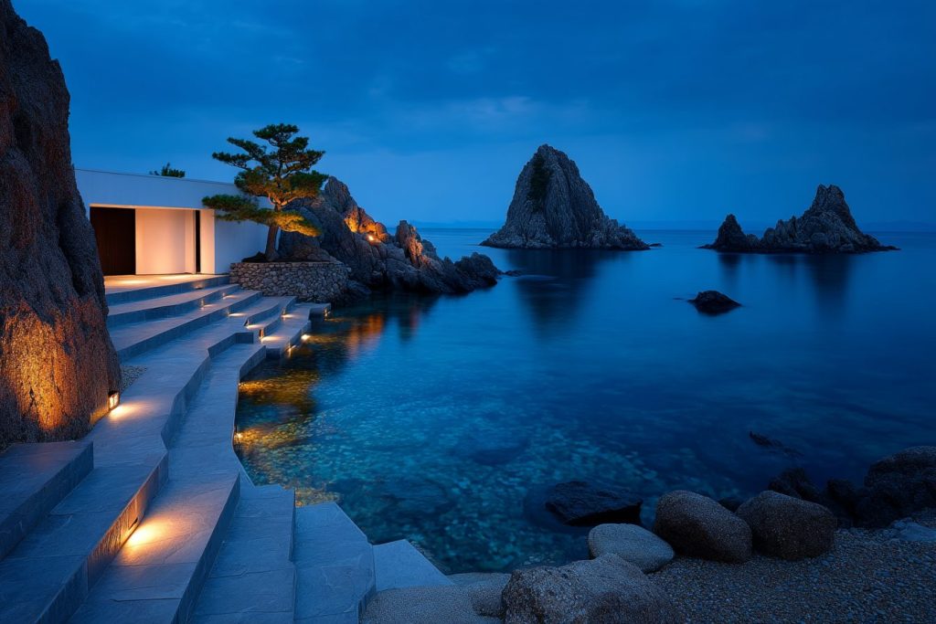 The Minimalistic Beach Houses AI Artwork 14