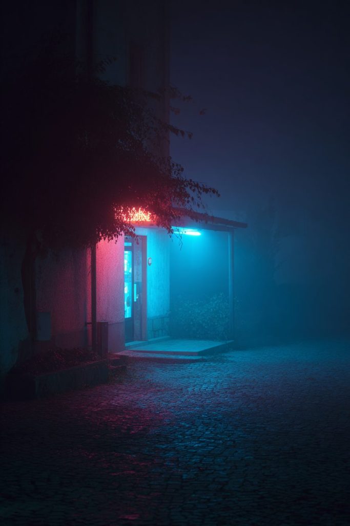 A Cold Evening at a Small European Town AI Artwork 10