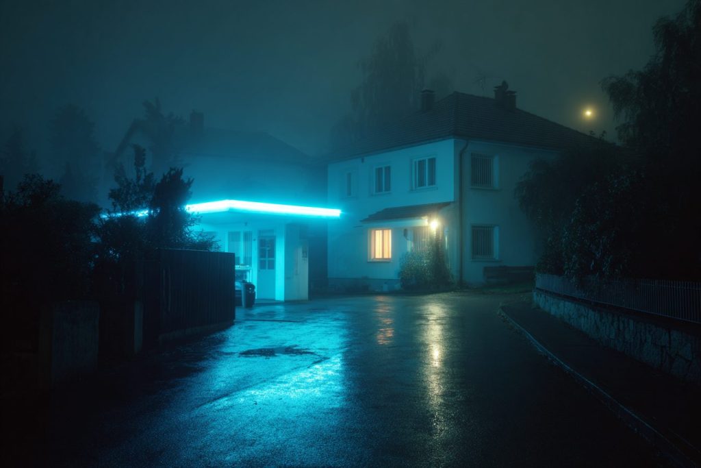 A Cold Evening at a Small European Town AI Artwork 11