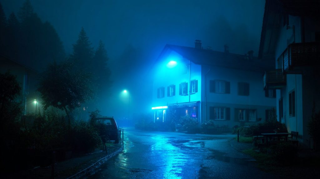 A Cold Evening at a Small European Town AI Artwork 12