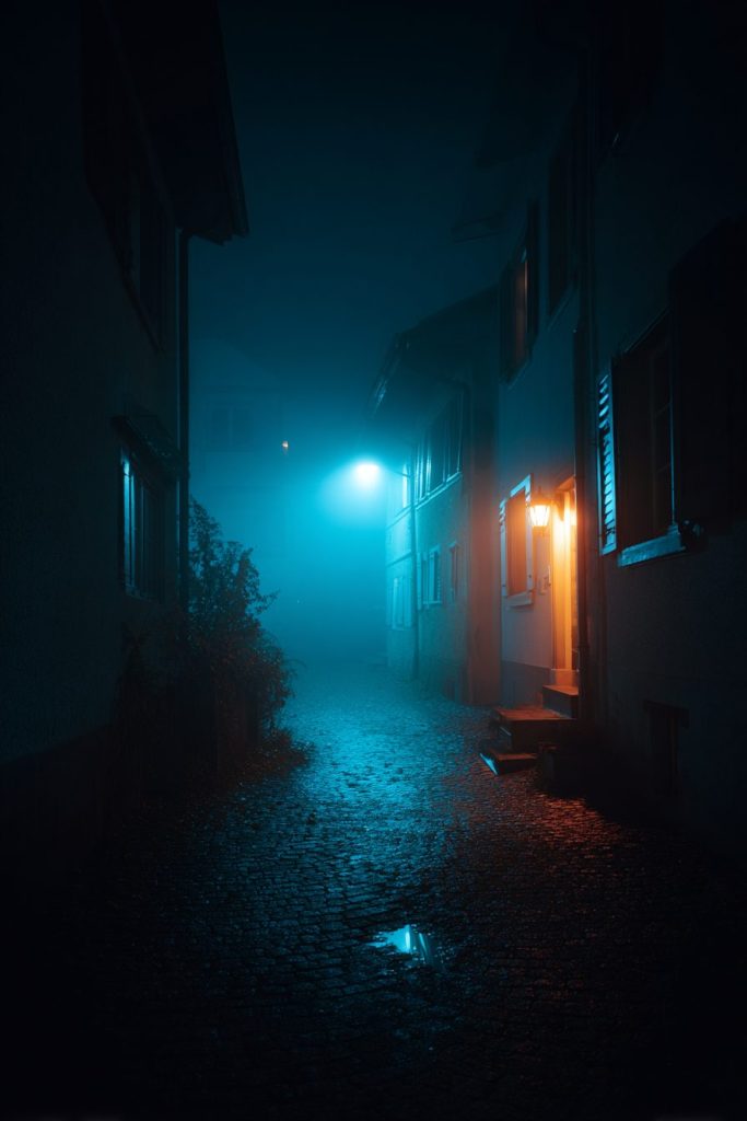 A Cold Evening at a Small European Town AI Artwork 15