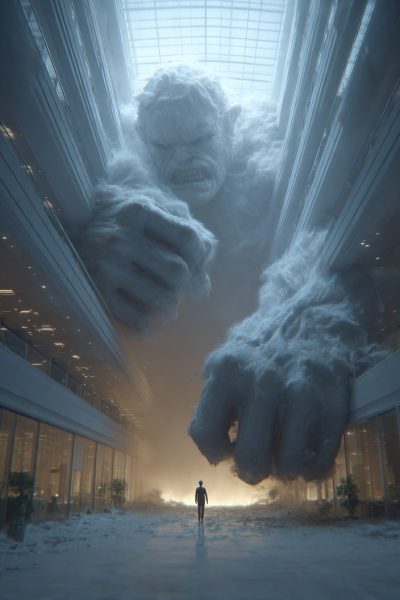 A Ghost Giant Animated AI Artwork Video
