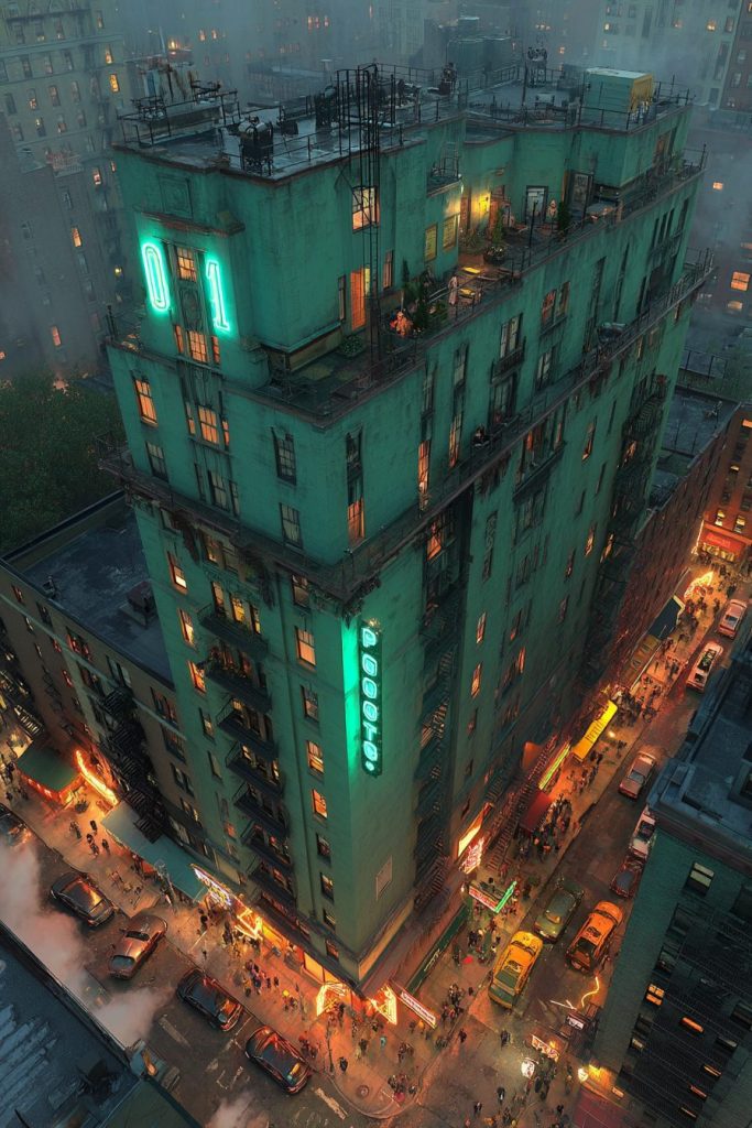 A New York City Building AI Artwork 10