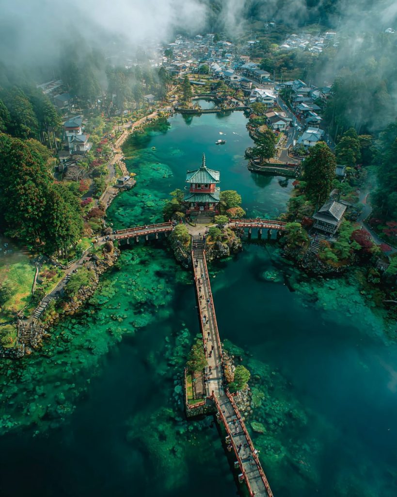 Japanese Lake Temple Islands AI Artwork 2
