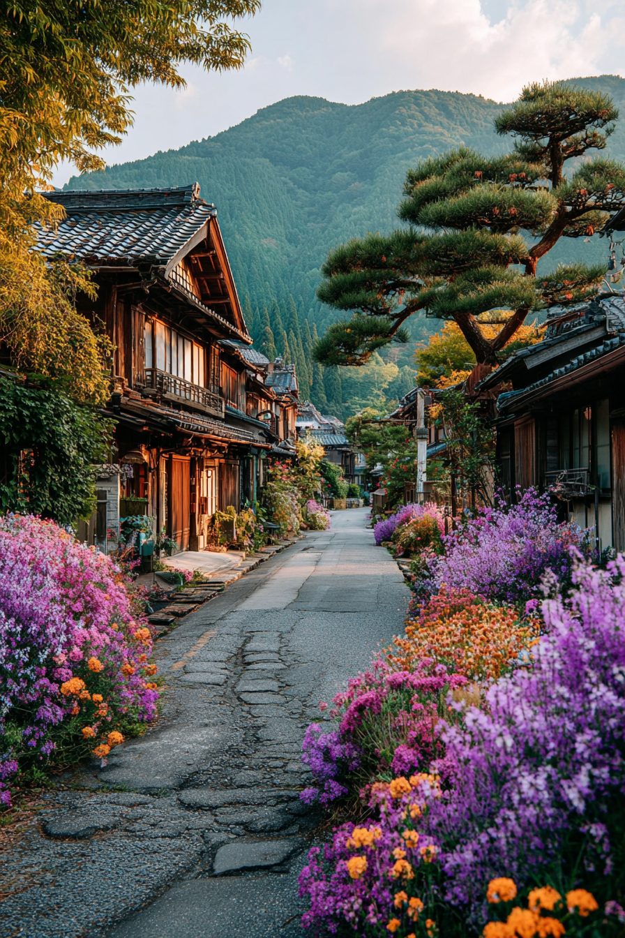 Japanese Rural Towns of Flowers