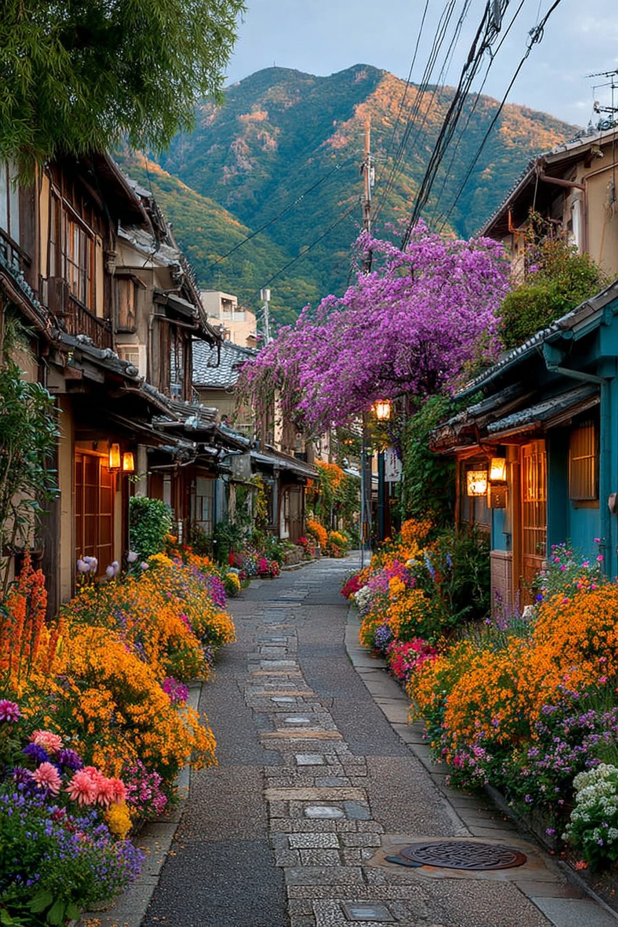 Japanese Rural Towns of Flowers