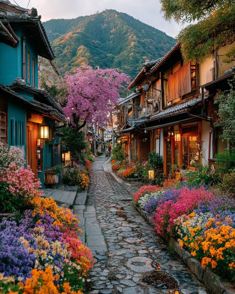 Japanese Rural Towns of Flowers
