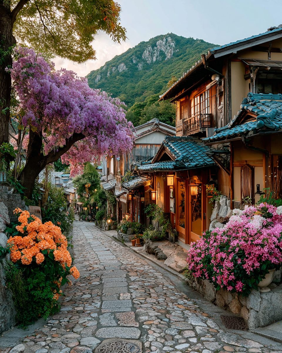 Japanese Rural Towns of Flowers
