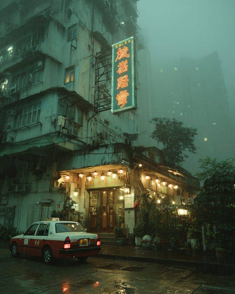 Old Chinese Restaurants of Hong Kong AI Artwork 3