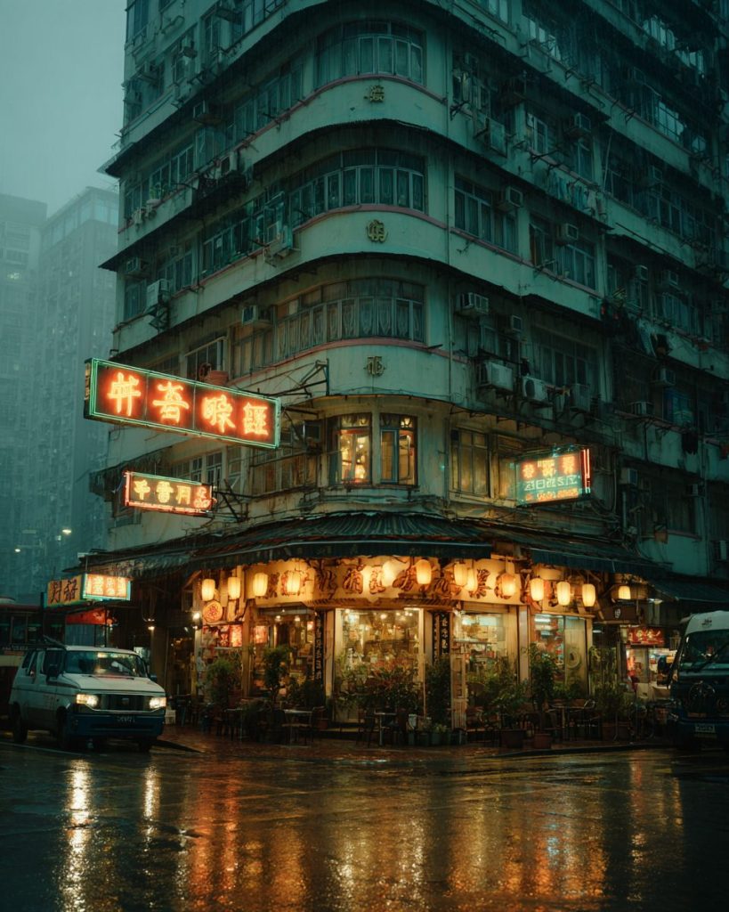 Old Chinese Restaurants of Hong Kong AI Artwork 4