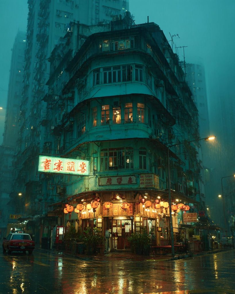 Old Chinese Restaurants of Hong Kong AI Artwork 5