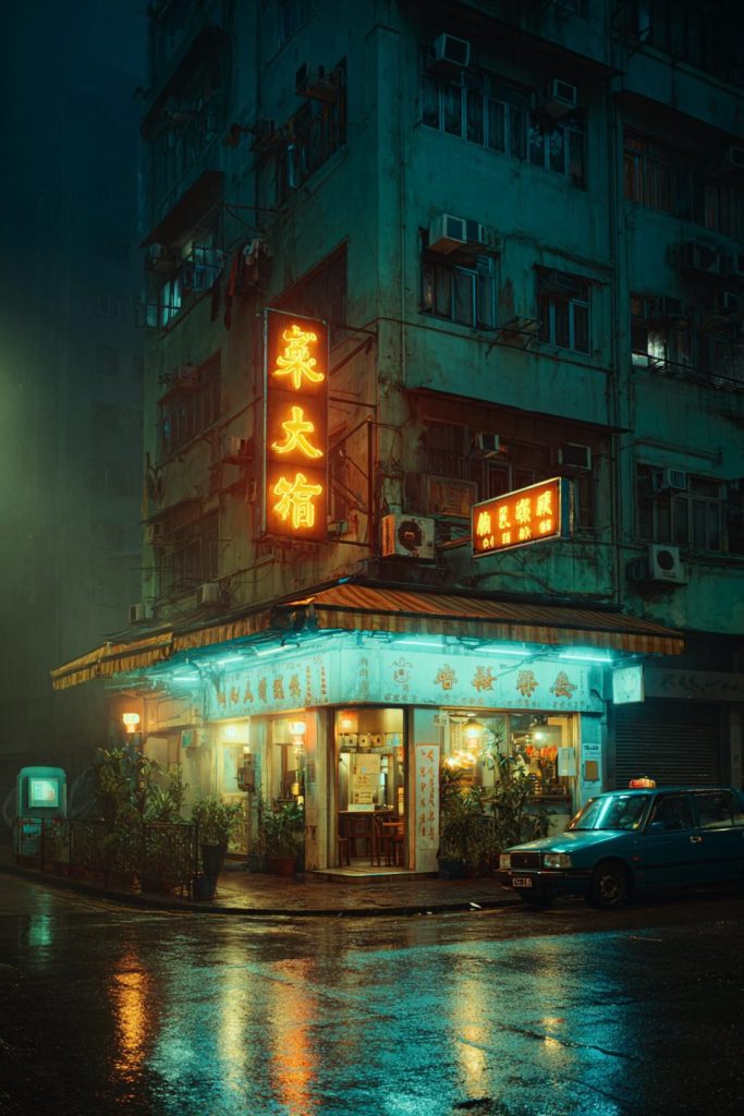 Old Chinese Restaurants of Hong Kong AI Artwork 6