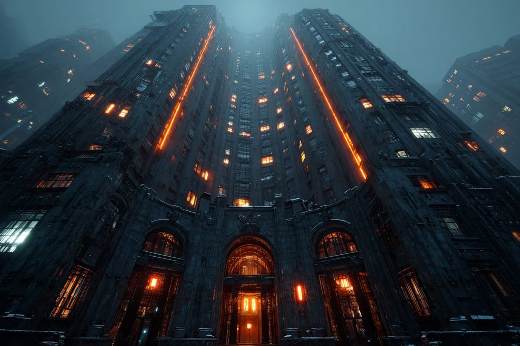 The Futuristic Gothic Buildings AI Artwork 10