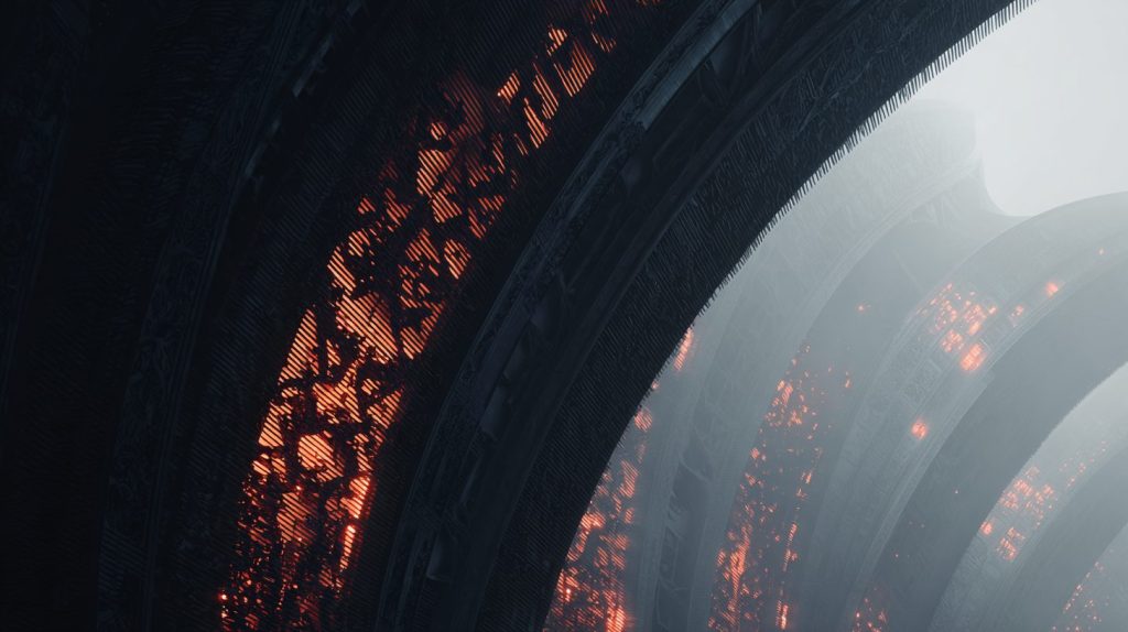 The Futuristic Gothic Buildings AI Artwork 16
