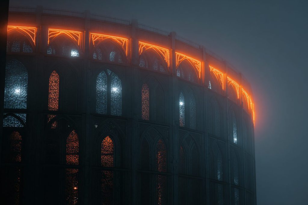 The Futuristic Gothic Buildings AI Artwork 19