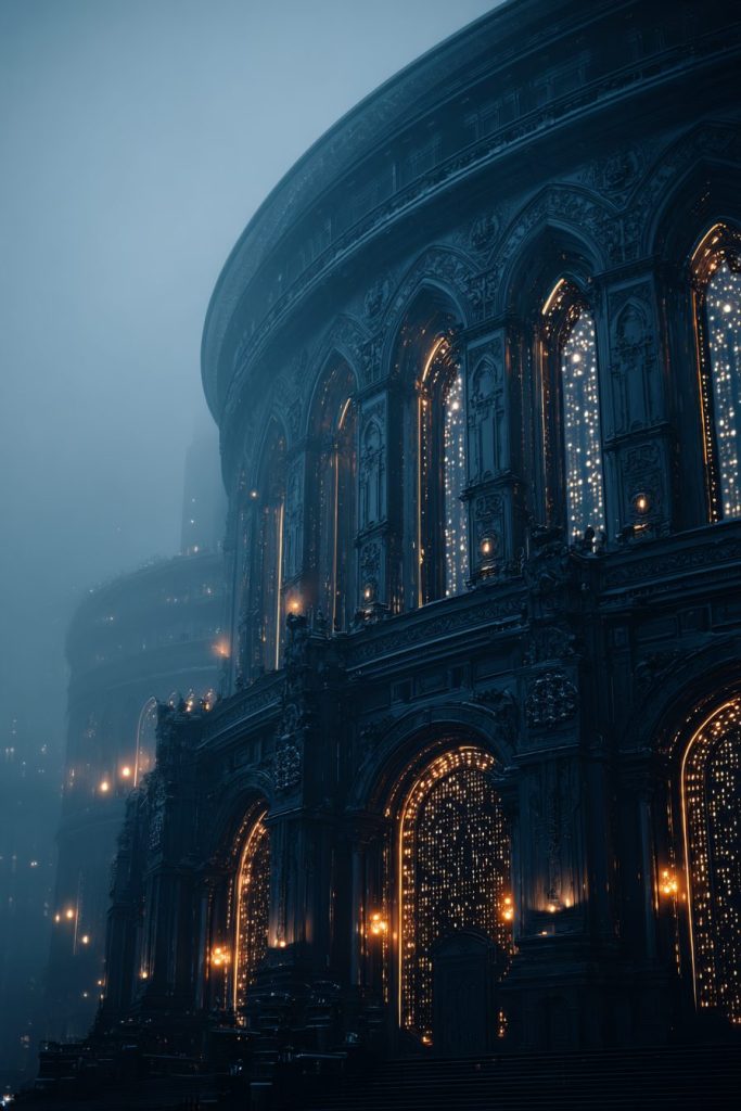 The Futuristic Gothic Buildings AI Artwork 3
