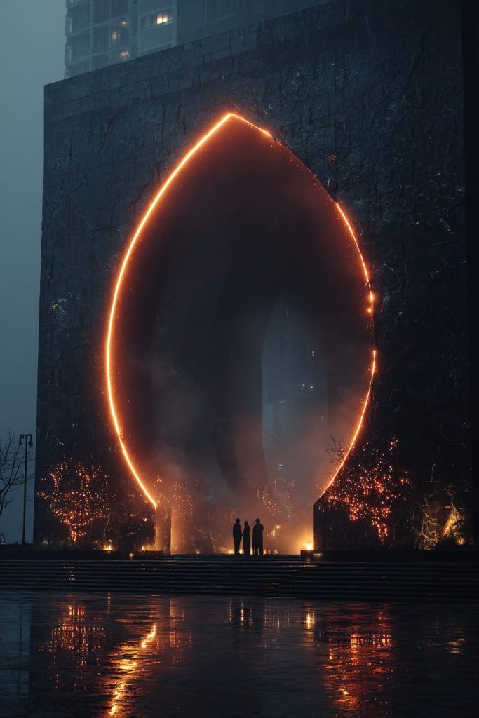 The Futuristic Gothic Buildings AI Artwork 5