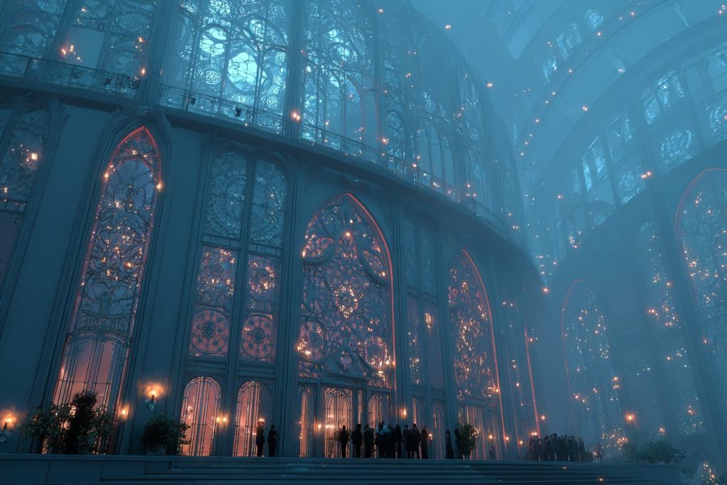 The Futuristic Gothic Buildings AI Artwork 6