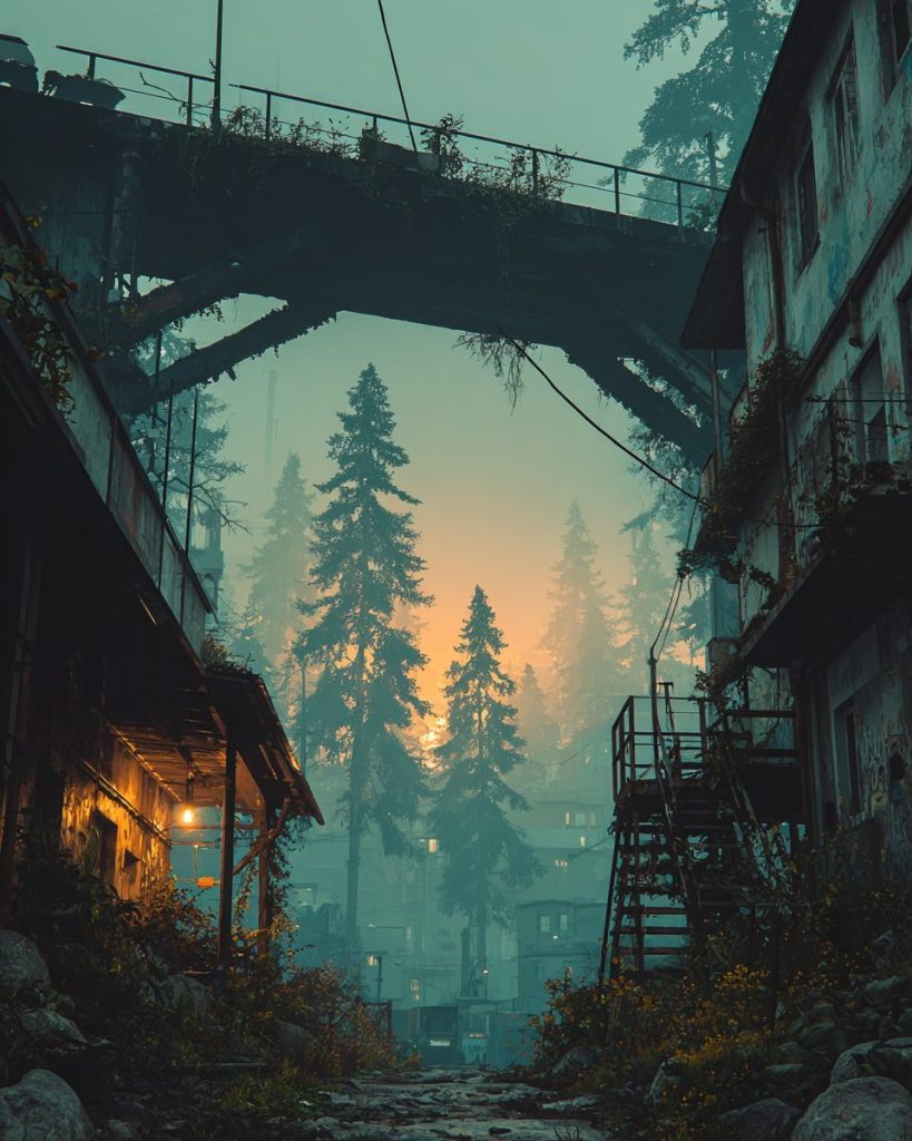 The Urban Nature Landscapes AI Artwork 5