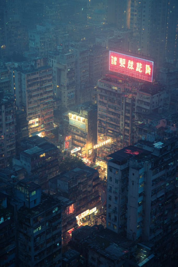 Vivid Neon Signs of Hong Kong City AI Artwork 15