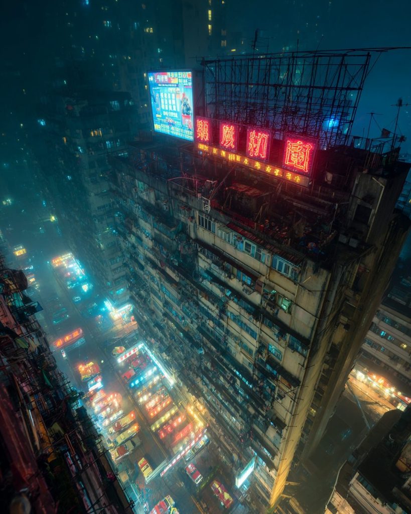 Vivid Neon Signs of Hong Kong City AI Artwork 6
