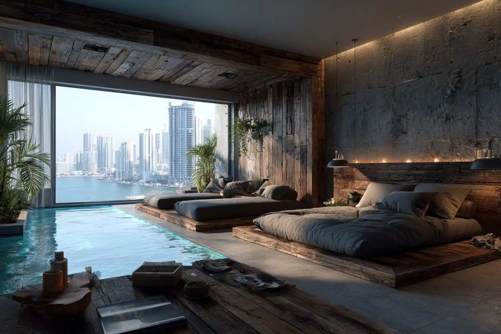 Luxury Apartment with an Indoor Infinity Pool AI Artwork 14