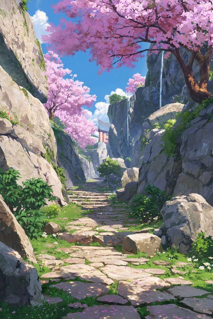 The Beautiful Nature Paths of Japan - Anime-Vibes AI Artwork 10