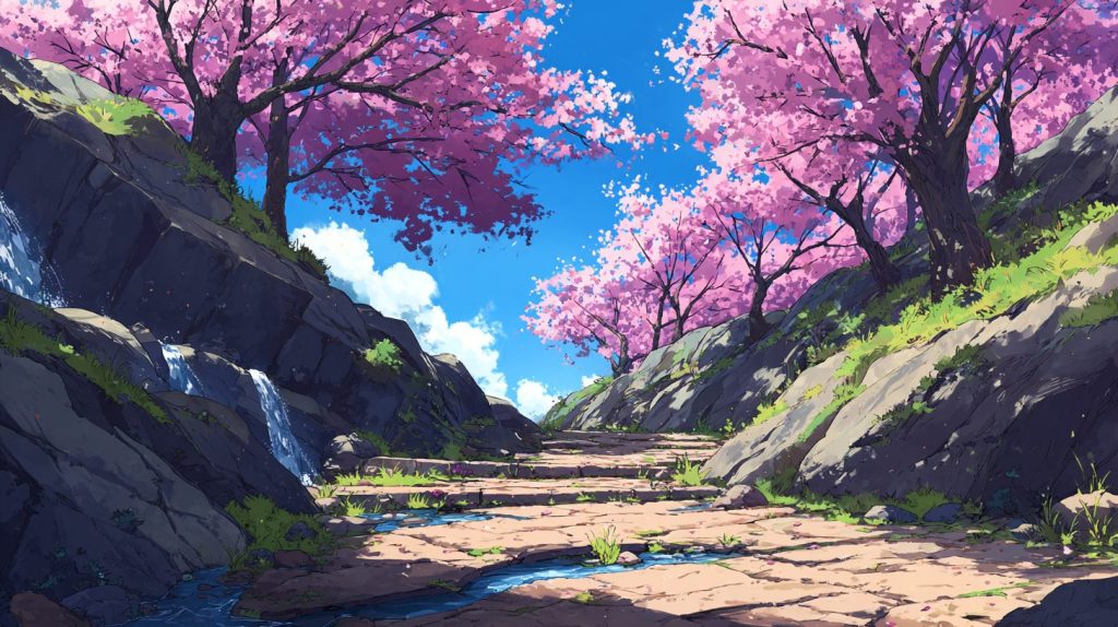 The Beautiful Nature Paths of Japan - Anime-Vibes AI Artwork 11