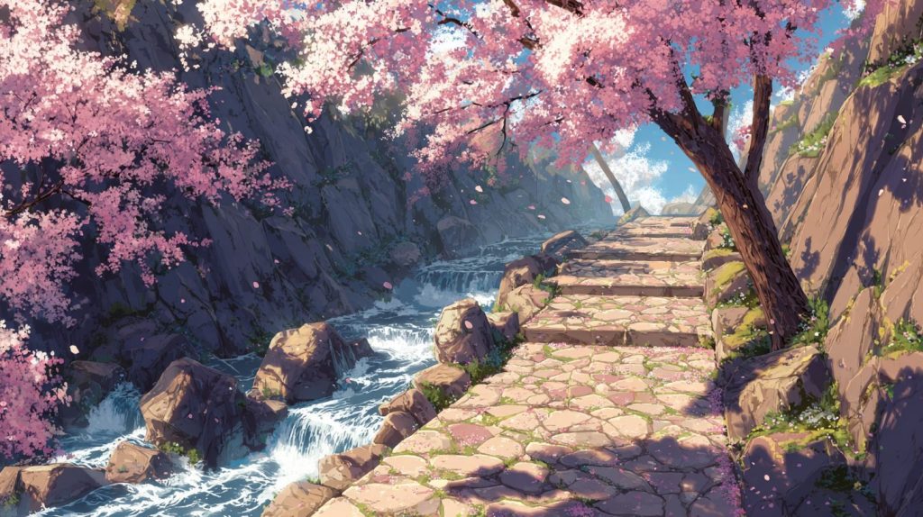 The Beautiful Nature Paths of Japan - Anime-Vibes AI Artwork 12