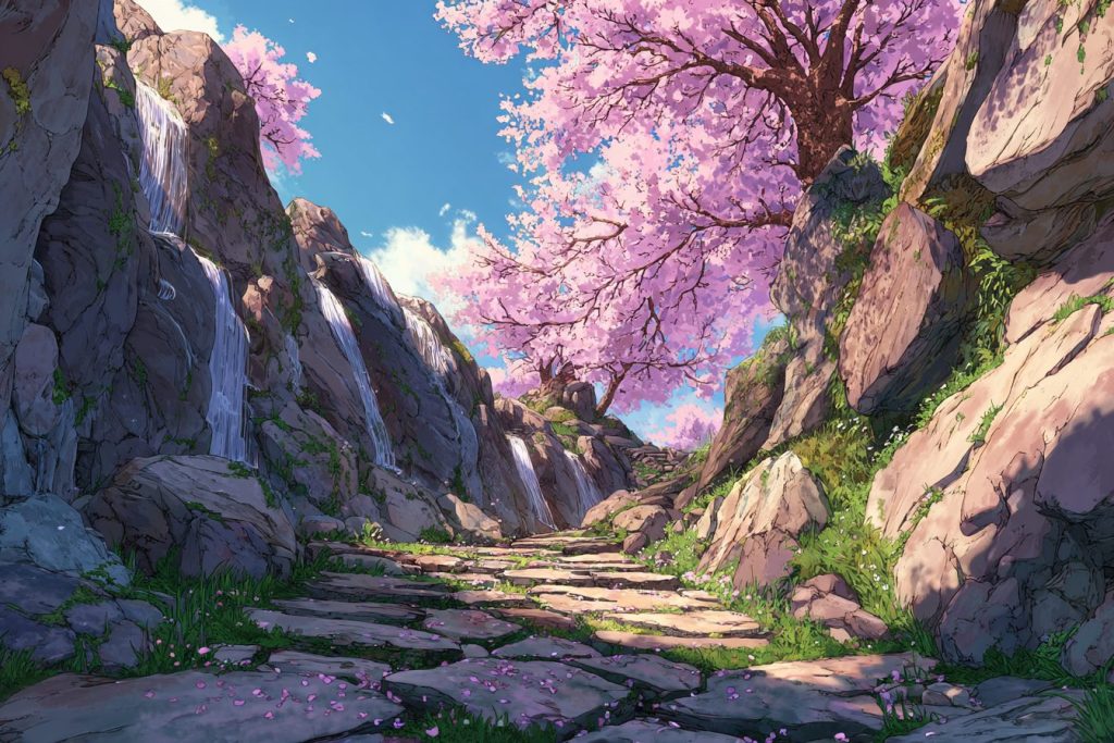 The Beautiful Nature Paths of Japan - Anime-Vibes AI Artwork 6