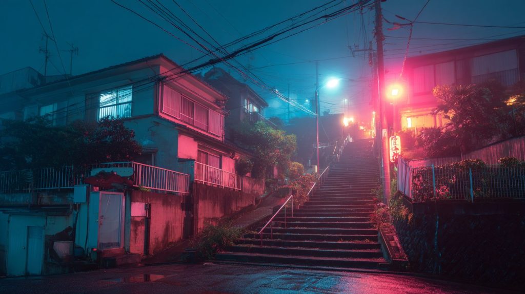 The Hills of Houses in Japan AI Artwork 17