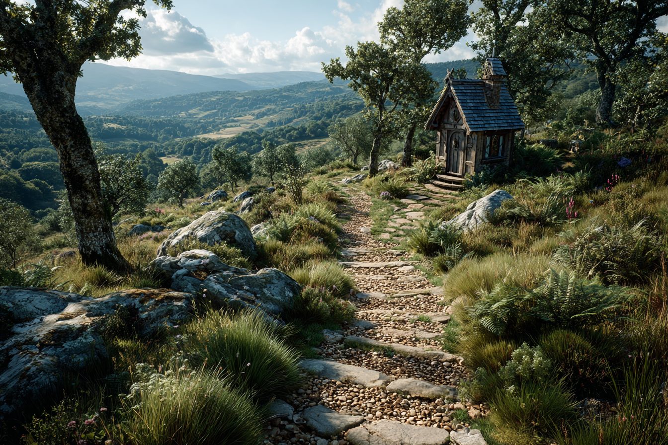 Building Rustic Pathways The Rocky Pathway of a Rustic House