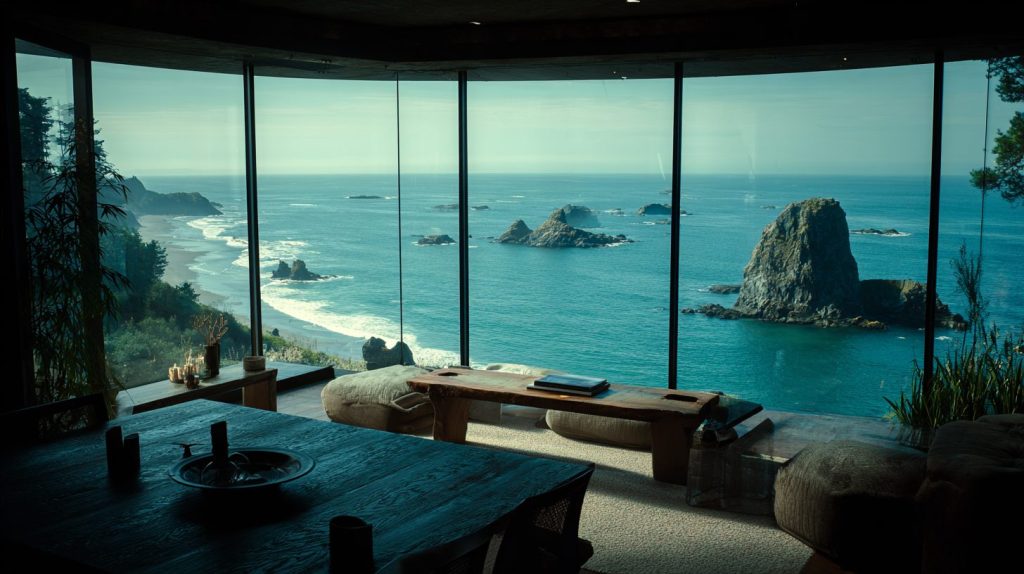 Waterfront Homes very close to the Sea AI Artwork 11