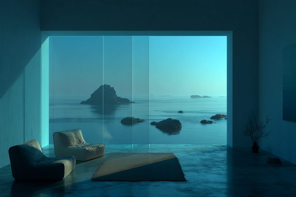 Waterfront Homes very close to the Sea AI Artwork 9