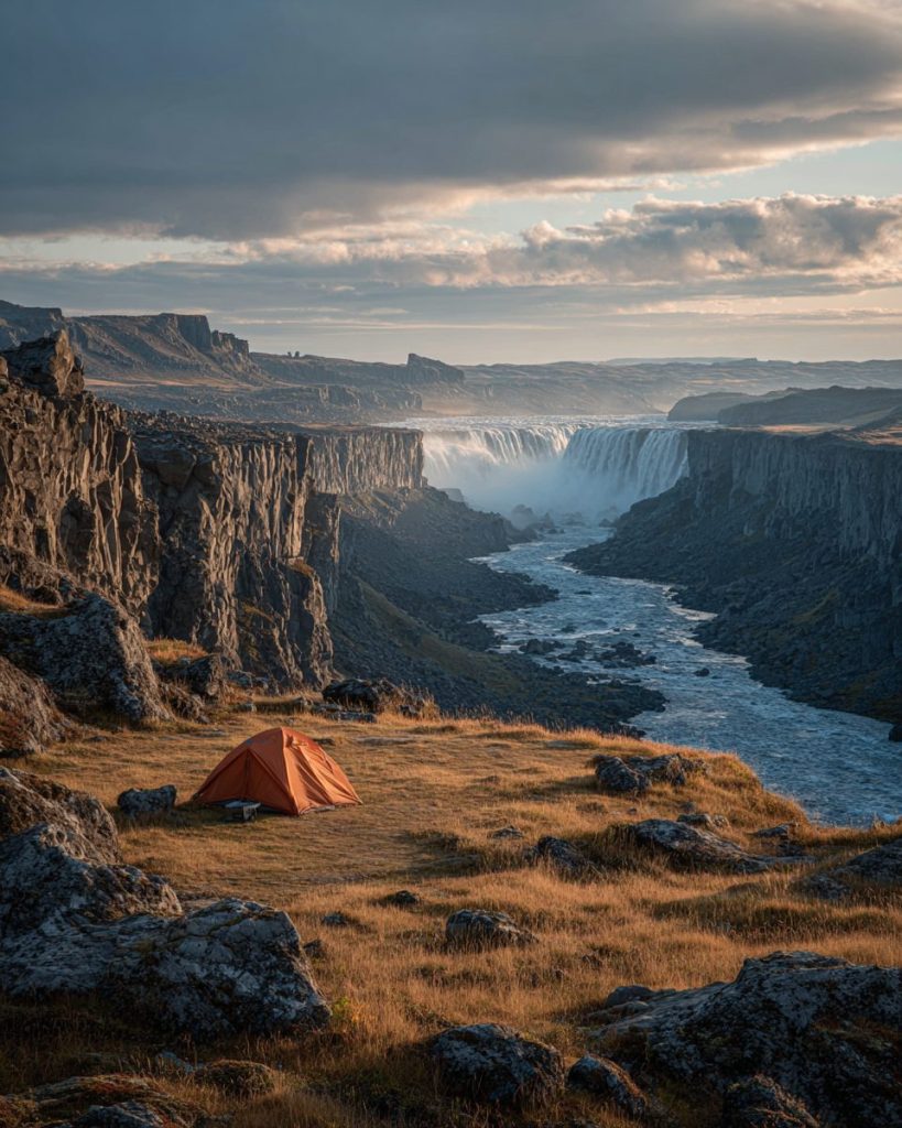 A Tent on a Vast Beautiful Landscape AI Artwork 4