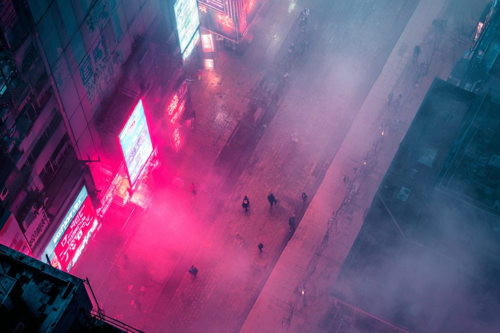 The Colorful Neon Cityscapes AI Artwork 5