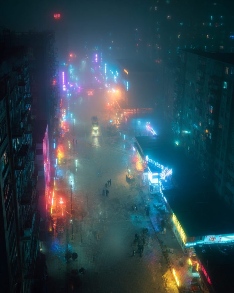 The Colorful Neon Cityscapes AI Artwork 6