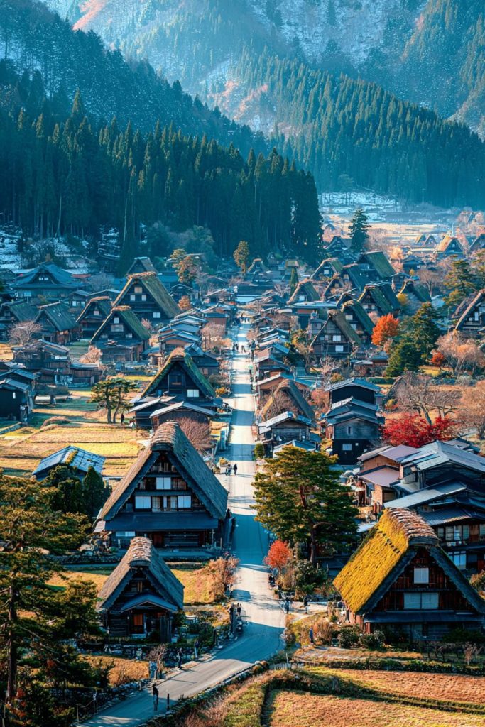 The Landscapes of Japanese Towns AI Artwork 2