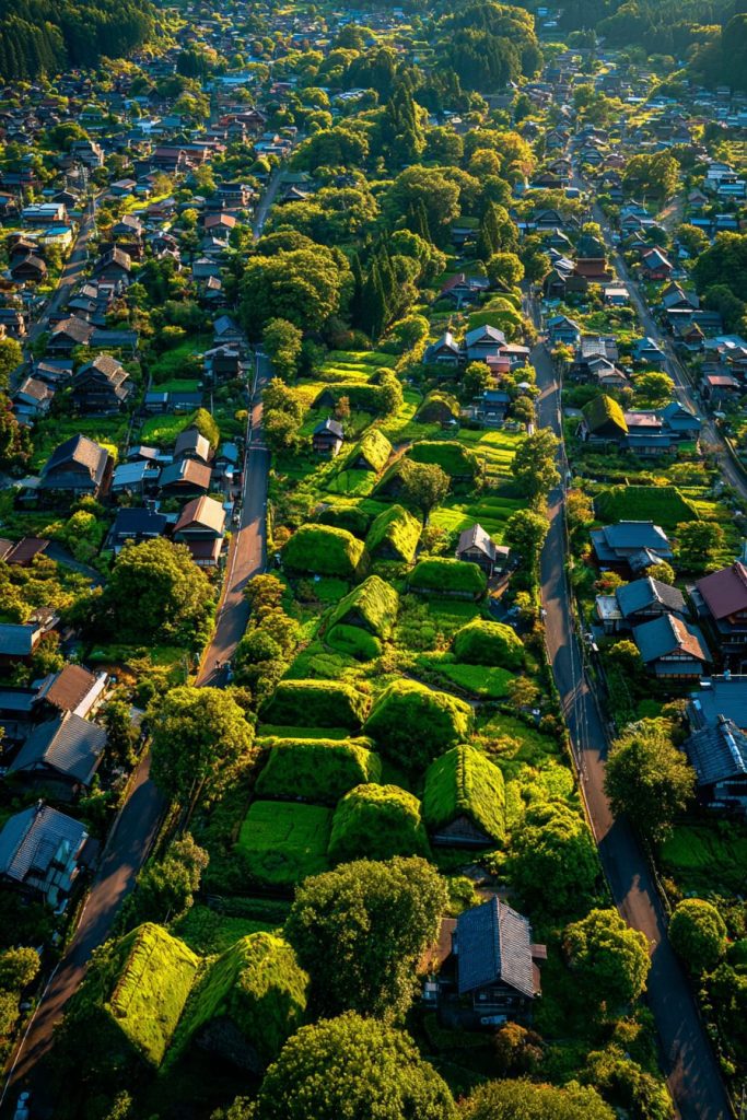 The Landscapes of Japanese Towns AI Artwork 3