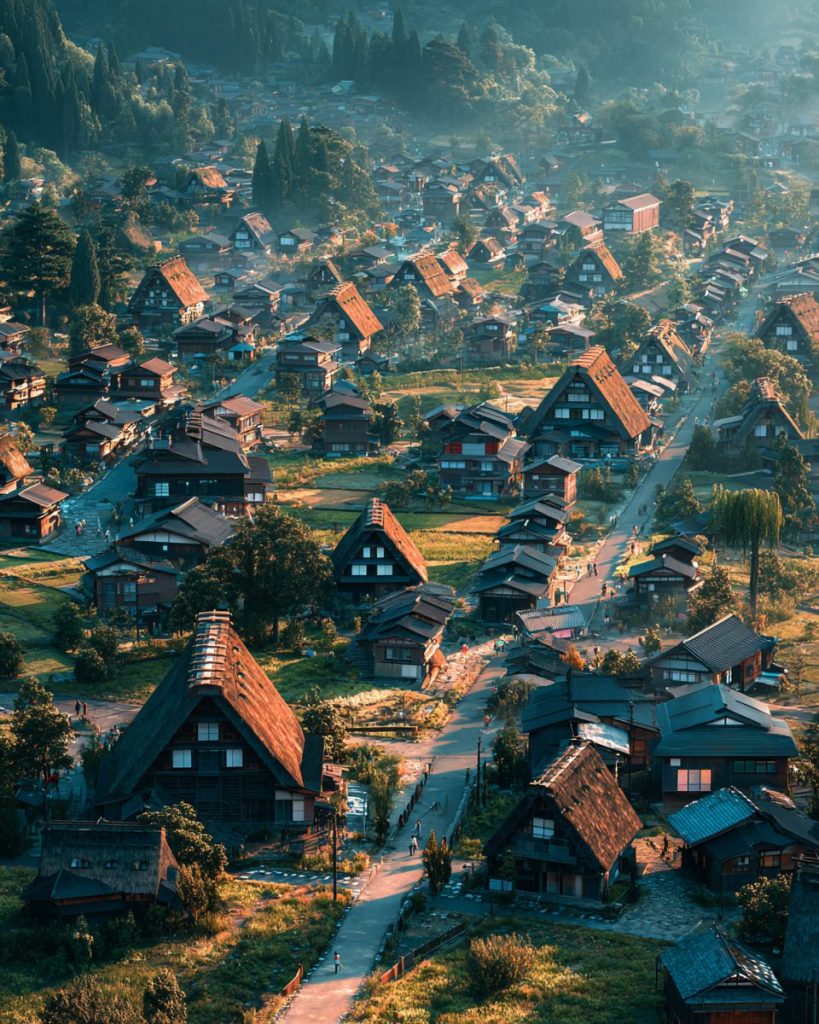 The Landscapes of Japanese Towns AI Artwork 5