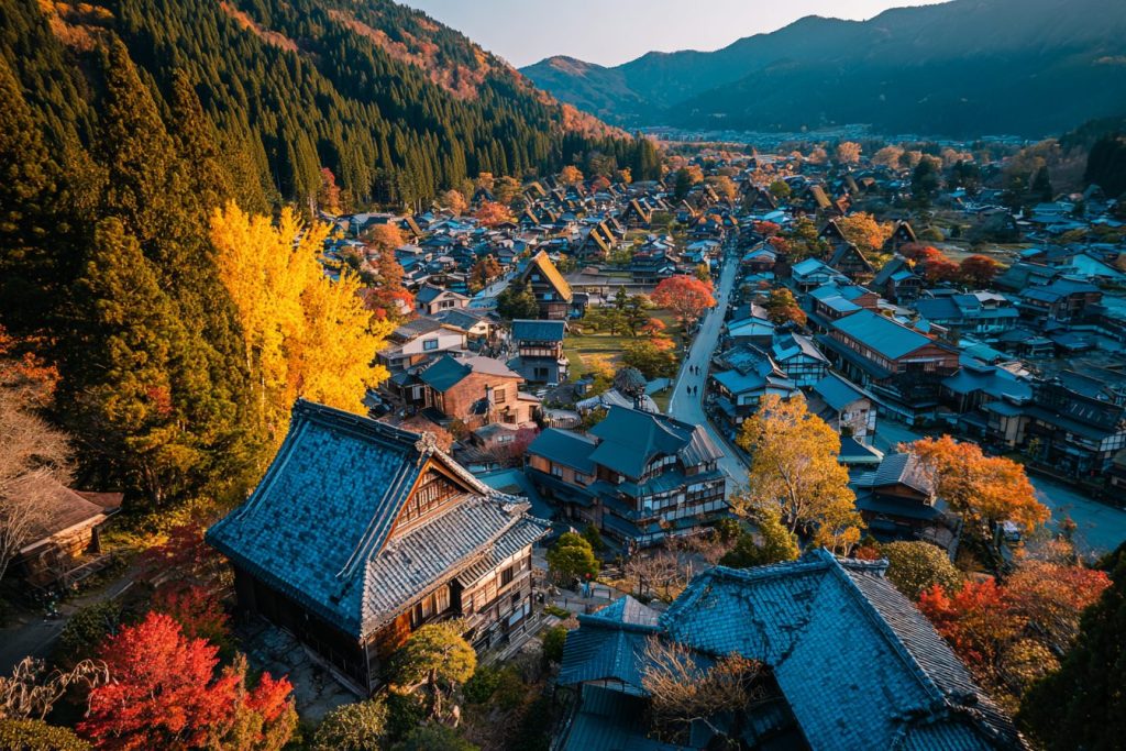 The Landscapes of Japanese Towns AI Artwork 6