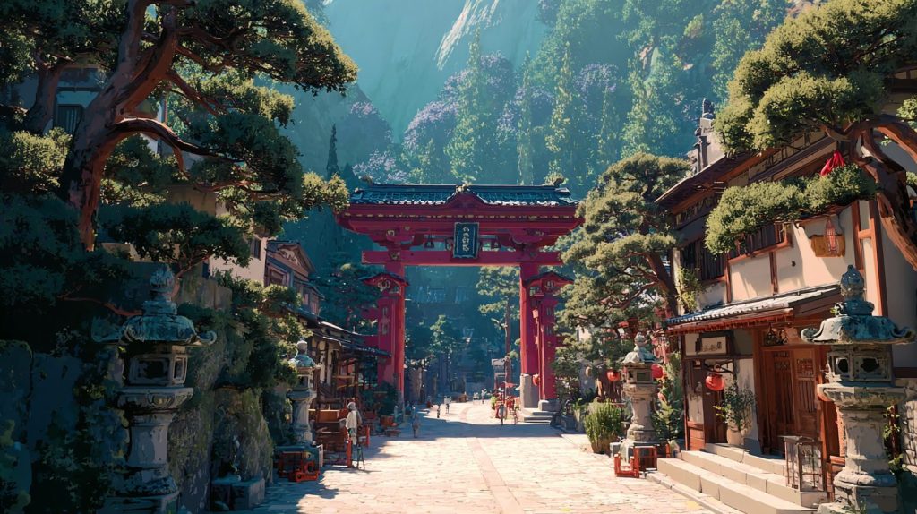 Whimsical Places of Japan AI Artwork 12