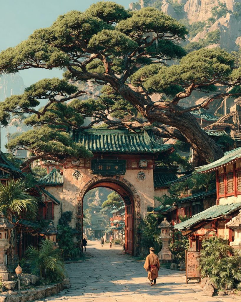 Whimsical Places of Japan AI Artwork 3