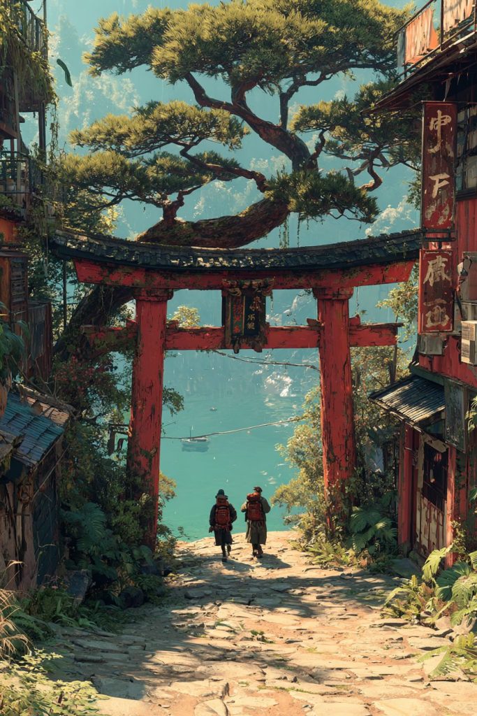 Whimsical Places of Japan AI Artwork 5