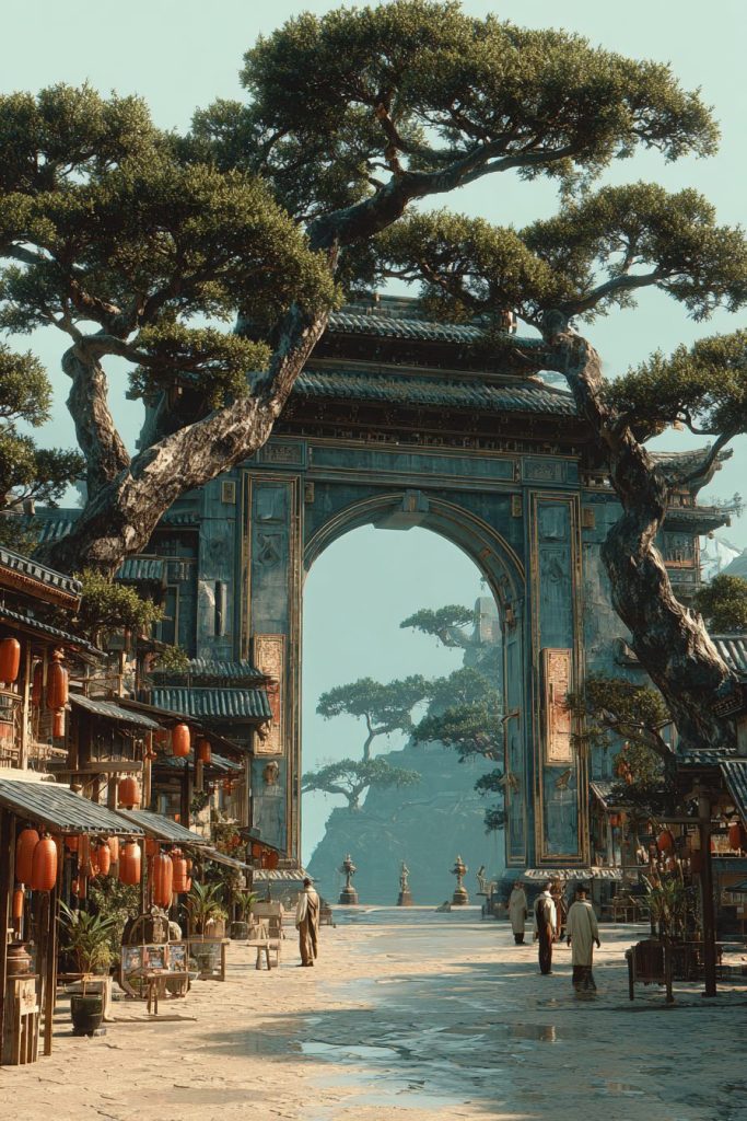 Whimsical Places of Japan AI Artwork 9