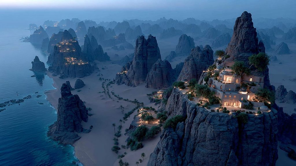 Whimsical Places of the Desert AI Artwork 10