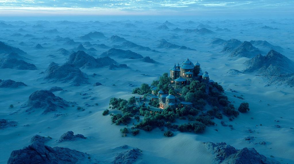 Whimsical Places of the Desert AI Artwork 11