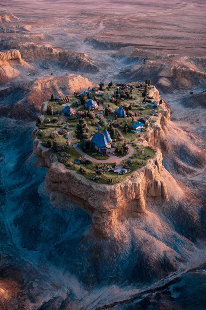 Whimsical Places of the Desert AI Artwork 2
