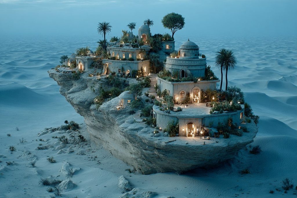 Whimsical Places of the Desert AI Artwork 4