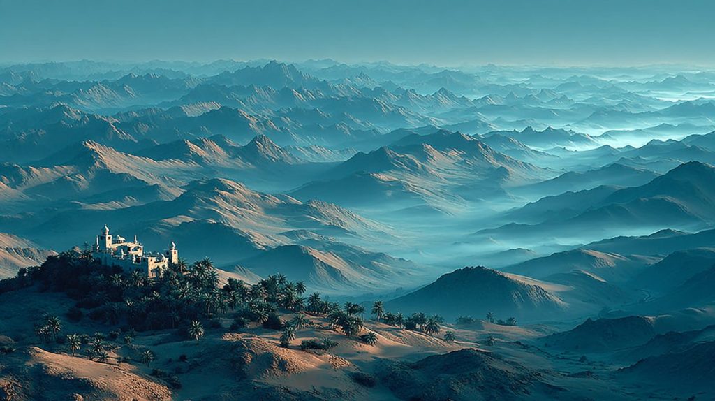 Whimsical Places of the Desert AI Artwork 6